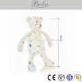 cotton farbic custom stuffed teddy bear toy with cute print can print your logo